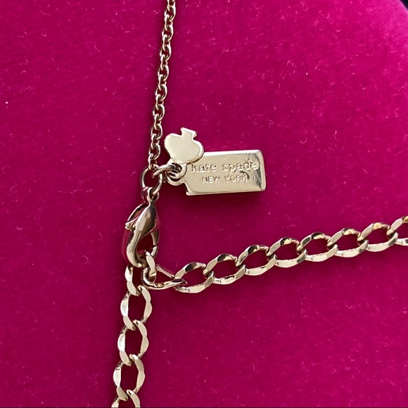 kate spede Necklace | Gold Tone & Yellow Stone | Size L 7" | Brand New No Tages - Picture 4 of 4